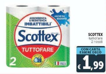 Deco Supermercati Scottex tuttofare 2 rotoli offerta