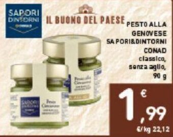Conad Conad Sapori&Dintorni Pesto Alla Genovese 90 g offerta