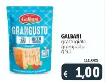 Deco Supermercati Galbani grattugiato grangusto 90 g offerta