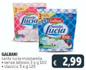 Deco Supermercati Galbani santa lucia mozzarella offerta