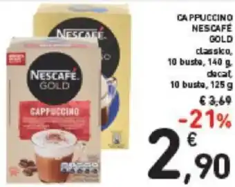 Conad Nescafè Gold Cappuccino 10 buste, 140 g / 125 g offerta