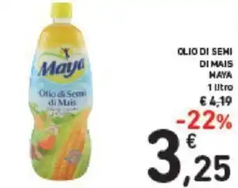 Conad Maya Olio di semi di mais 1 litro offerta