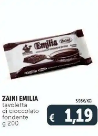 Zaini Emilia tavoletta di cioccolato fondente 200 g