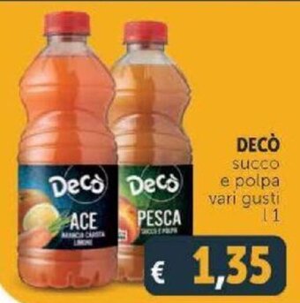 Decò succo e polpa vari gusti 1 l