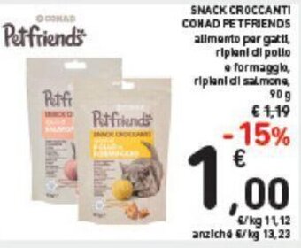 Conad Conad Petfriends Snack Croccanti 90 g offerta
