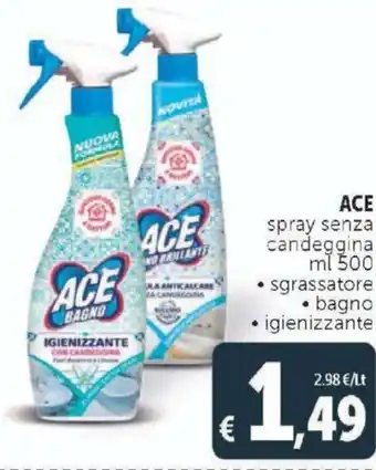 Ace spray senza candeggina 500 ml