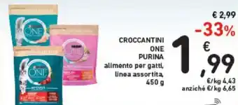 Conad Purina One Croccantini 450 g offerta