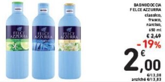 Conad Felce Azzurra Bagnodoccia 650 ml offerta