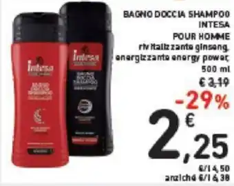 Conad Bagno Doccia Shampoo Intesa Pour Homme 500 ml offerta