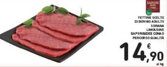 Conad Conad Percorso Qualità Sapori&Idee Fettine Scelte di bovino adulto sorana limousine offerta