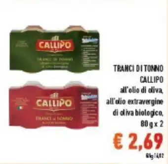 Conad Callipo Tranci di tonno 80 g x 2 offerta