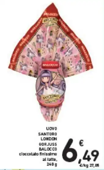 Conad Balocco Uovo Santoro London Gorjuss 240 g offerta