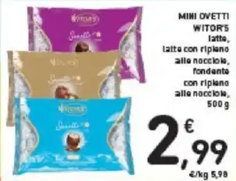 Conad Witor's Mini Ovetti 500 g offerta