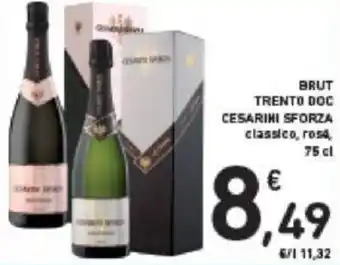 Conad Brut Trento Doc Cesarini Sforza 75 cl offerta