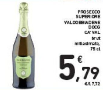 Ca'Val Prosecco Superiore Valdobbiadene Docg 75 cl