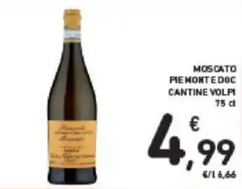 Conad Moscato Piemonte DOC Cantine Volpi 75 cl offerta