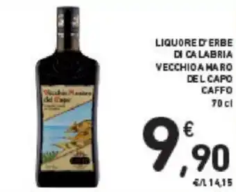 Conad Caffo Liquore d'erbe di calabria vecchio amaro del capo 70 cl offerta