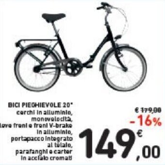 Bici Pieghievole 20"