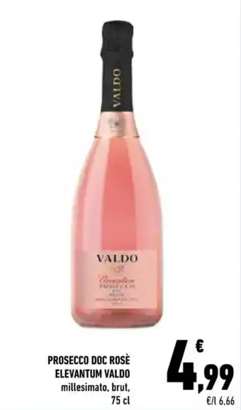 Conad Prosecco Doc Rosè Elevantum Valdo 75 cl offerta