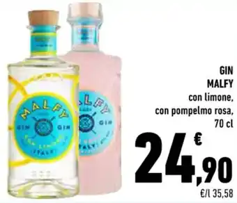 Conad Malfy Gin 70 cl offerta