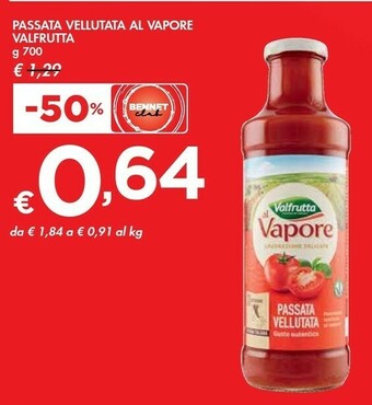 Bennet Valfrutta Passata Vellutata 700 G(ml) offerta