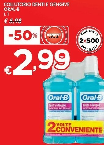 Bennet Oral b Collutorio Denti E Gengive offerta