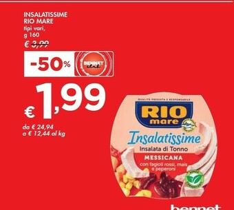 Bennet Rio Mare Insalatissime offerta
