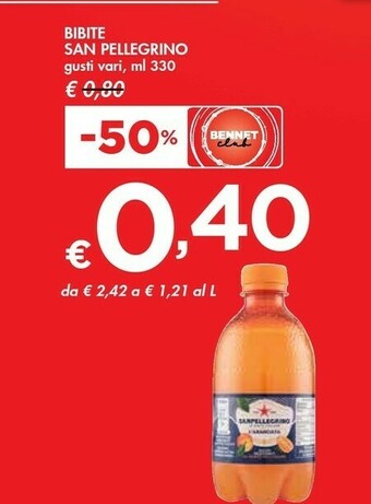 Bennet San Pellegrino Bibite offerta