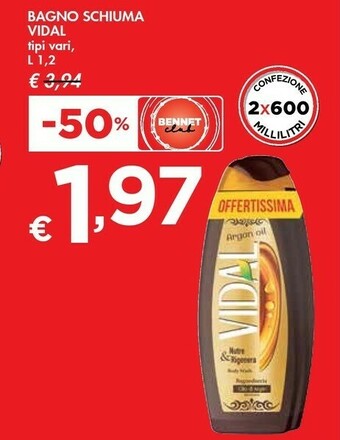 Bennet Vidal Bagno Schiuma offerta