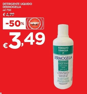 Bennet Dermogella Detergente Liquido offerta