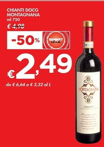 Bennet Montagnana Chianti Docg offerta