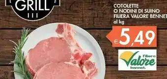 Bennet Cotolette Di Suino Filiera Valore offerta