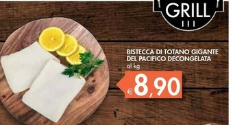 Bennet Bistecca Di Totano Gigante Del Pacifico Decongelata offerta
