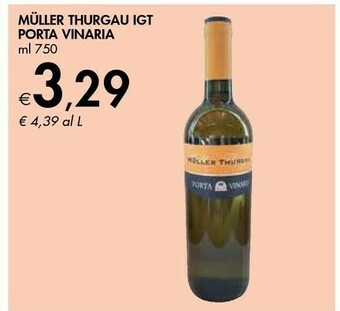 Bennet Porta vinaria Müller Thurgau Brut 750 G(ml) offerta