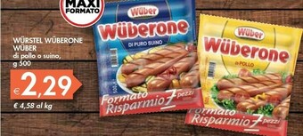 Bennet Wuber Wurstel Wuberone offerta