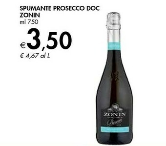 Bennet Zonin Spumante Prosecco Doc offerta