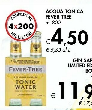 Bennet Fever-Tree - Tonic Water 800 G(ml) offerta