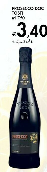 Bennet Tosti Prosecco Doc offerta