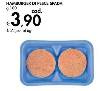 Bennet Hamburger Di Pesce Spada offerta