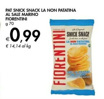 Fiorentini Pat Snick Snack La Non Patatina Al Sale Marino