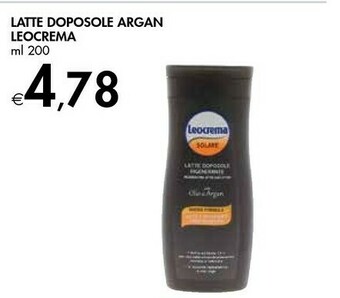 Bennet Leocrema Latte Doposole Argan offerta