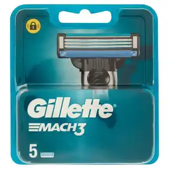 Gillette lamette di ricambio per rasoio da uomo mach3, 5 ricariche