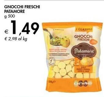 Bennet Patamore Gnocchi Freschi 500 G(ml) offerta