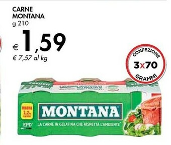 Bennet Montana Carne offerta