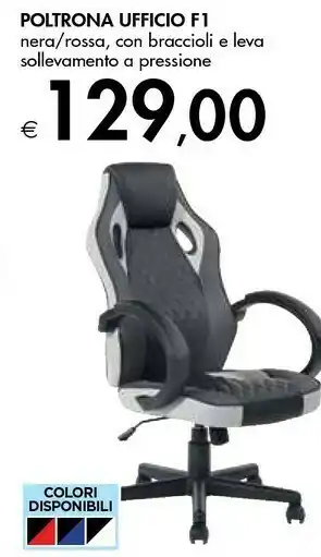 Bennet Poltrona Ufficio F1 Nera offerta