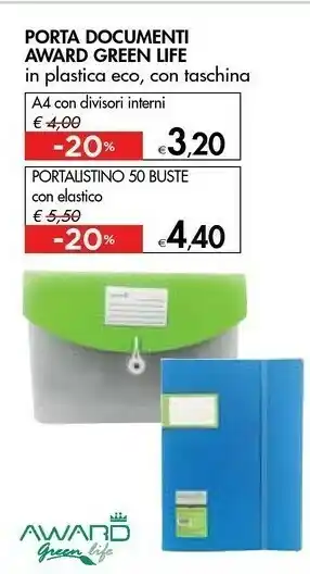 Bennet Porta Documenti Award Green Life offerta
