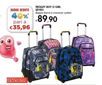 Bennet Seven Trolley Boy O Girl offerta