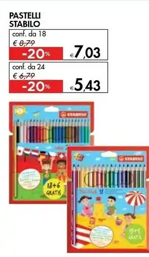 Bennet Stabilo Pastelli 18 offerta