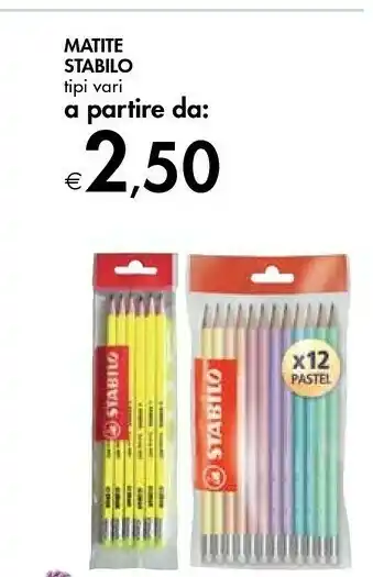 Bennet Stabilo Matite offerta