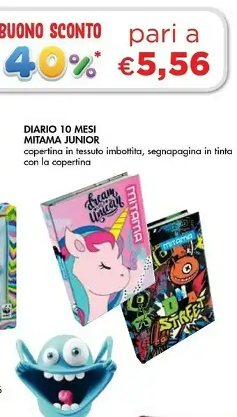 Bennet Mitama Diario 10 Mesi Junior offerta